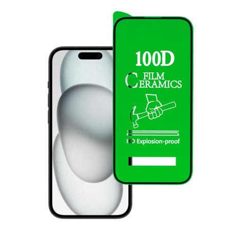 MG Ceramic ochranná fólia na iPhone 15 Pro Max, čierne