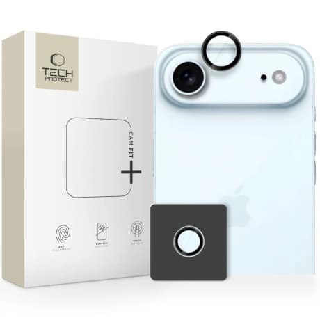 Tech-Protect CamRing Fit ochranné sklo na kameru na iPhone 17 Air, čierne