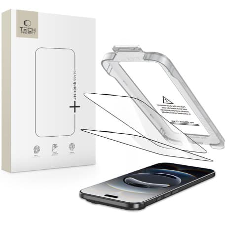 Tech-Protect Quick Set 2x ochranné sklo na iPhone 17 Air, čierne