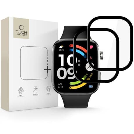 Tech-Protect Glass Flex 2x ochranné sklo na Xiaomi Redmi Watch 6, čierne