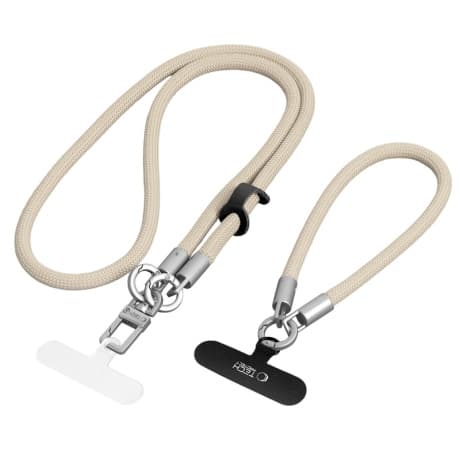 Tech-Protect C10S Crossbody Strap šnúrka na mobil, béžová