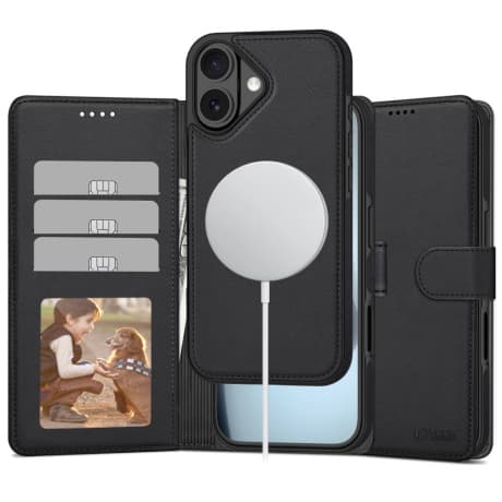 Tech-Protect Wallet MagSafe knižkové puzdro na iPhone 17, čierne
