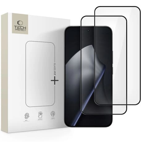 Tech-Protect Glass Fit 2x ochranné sklo na Xiaomi 15T / 15T Pro, čierne