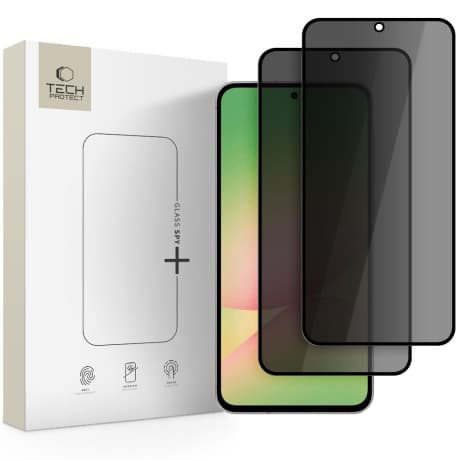 Tech-Protect Glass Spy 2x ochranné sklo na Samsung Galaxy A36 / A56 5G, čierne