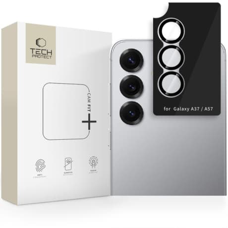 Tech-Protect CamRing Fit ochranné sklo na kameru na Samsung Galaxy A37 / A57 5G, čierne