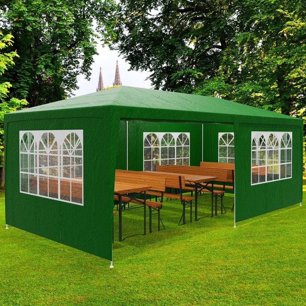 Záhradný altánok 3x6 m zelený SH06ZE Dekorhome
