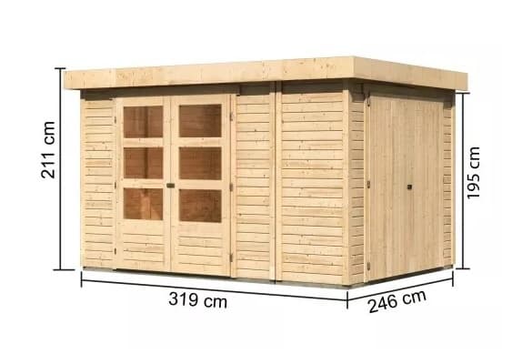 Drevený záhradný domček RETOLA 4 Lanitplast