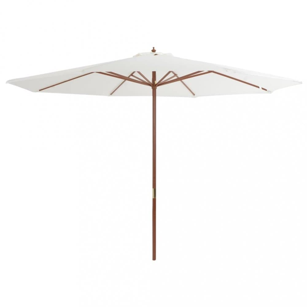 Slnečník Ø 350 cm látka / drevo Dekorhome