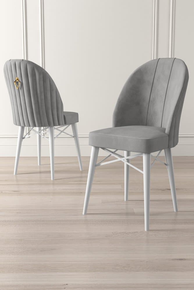 Súprava stoličiek (4 kusy) Ritim - Grey, White