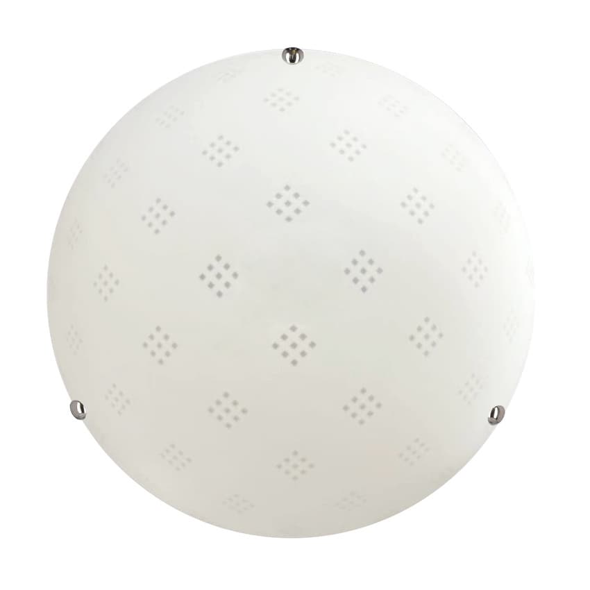 Stropná lampa Fanusa 30 chróm 1x60W E27 tienidlo biele so vzorom