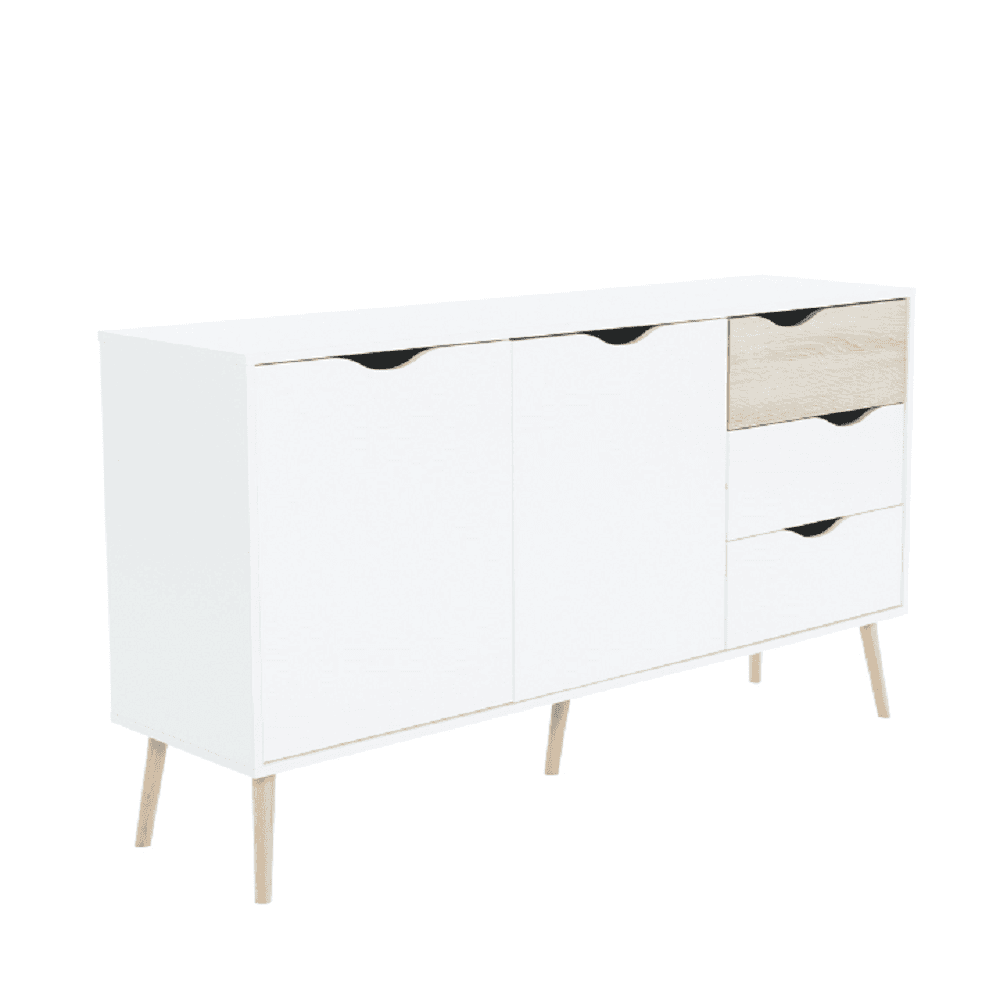 Komoda OSLO 75381 dub sonoma / biela Tempo Kondela
