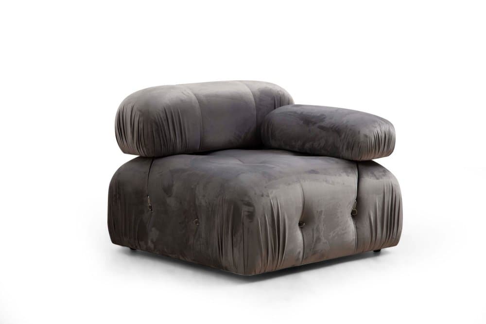 Kreslo / Jednomiestna pohovka Bubble 1R - Grey
