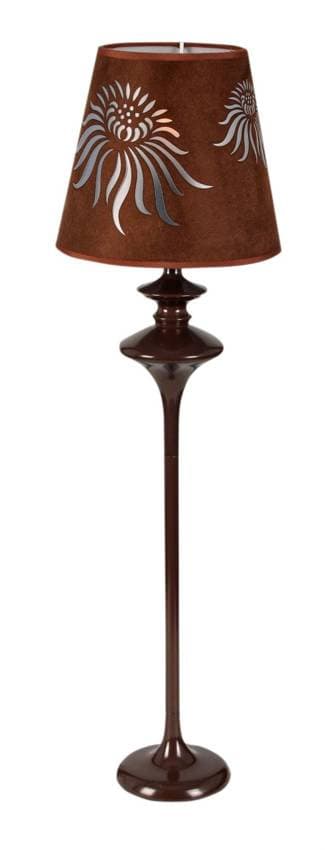 Stolová lampa Iman Brown Metal/Velvet