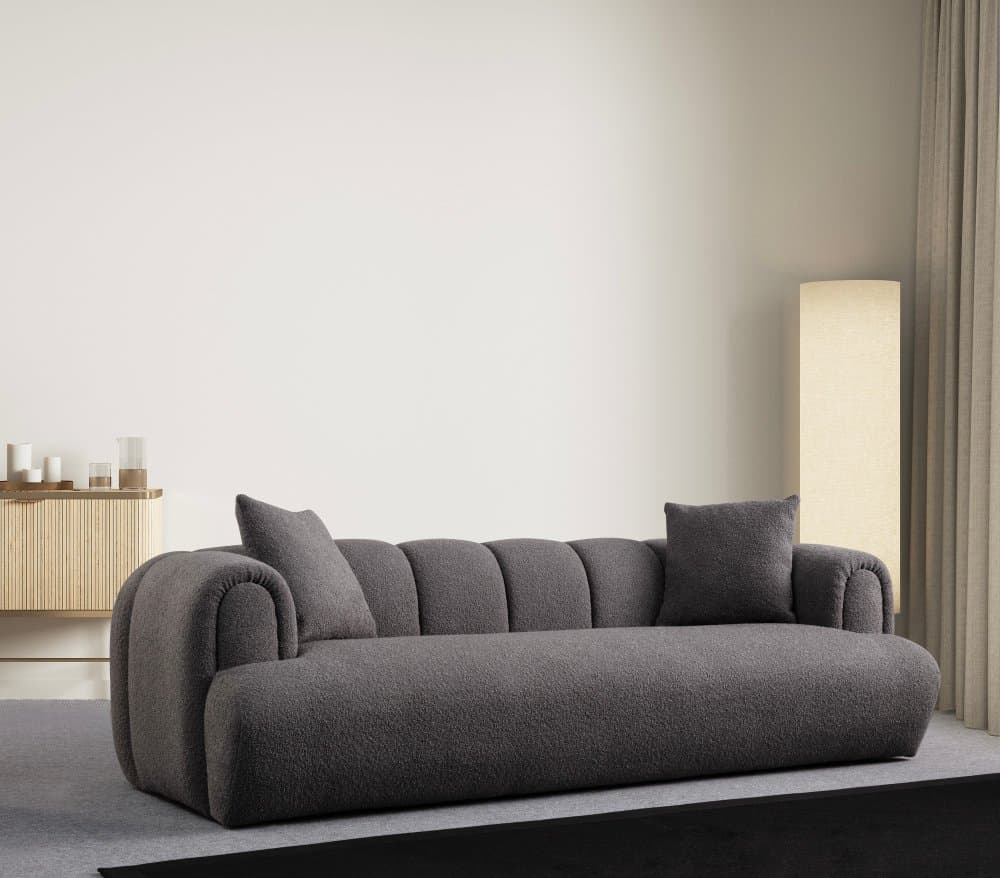 Trojmiestna pohovka Puffy 3 Plain - Anthracite