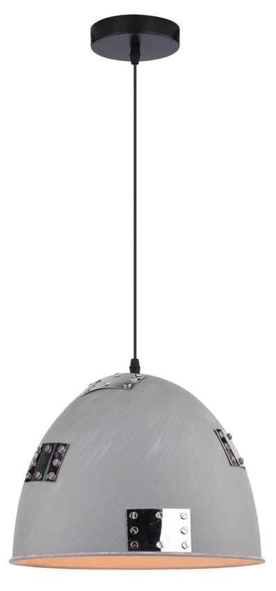 Závesná stropná lampa 1X60W E27 sivá + chróm PATCH