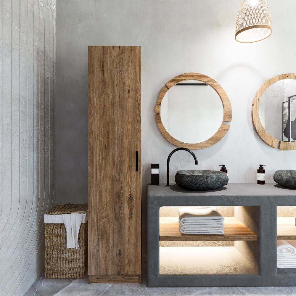 Šatníková skriňa Yaman 1 Door - Walnut