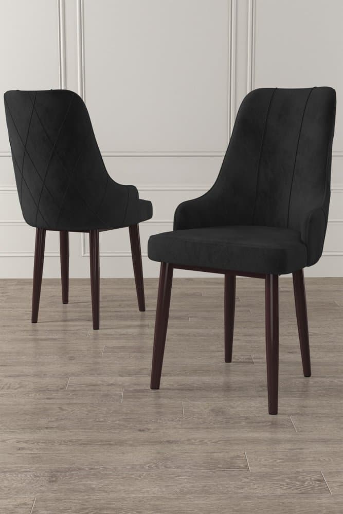 Súprava stoličiek (2 kusy) Trex - Black, Brown