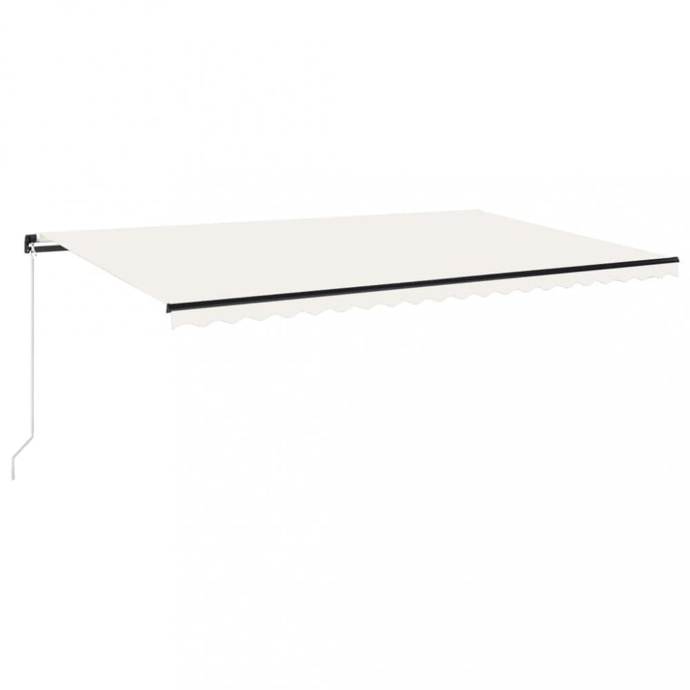 Ručne zaťahovacia markíza s LED svetlom 450x300 cm Dekorhome