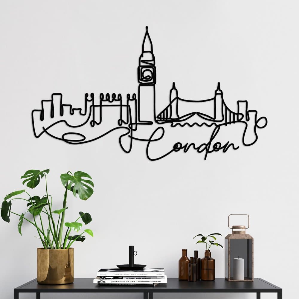 Dekoratívny kovový doplnok na stenu London