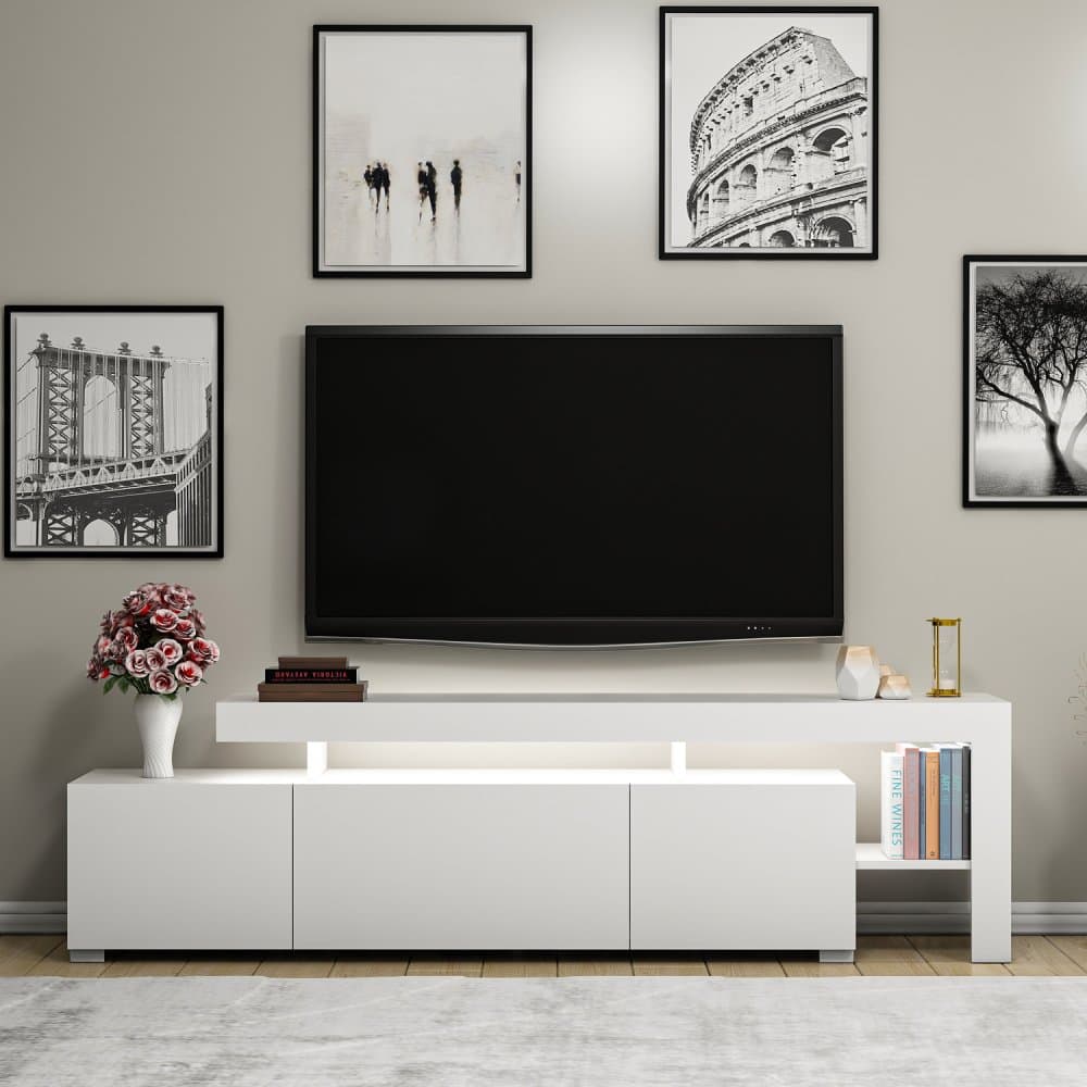 TV stolík BELIZ s LED osvetlením Asirgroup