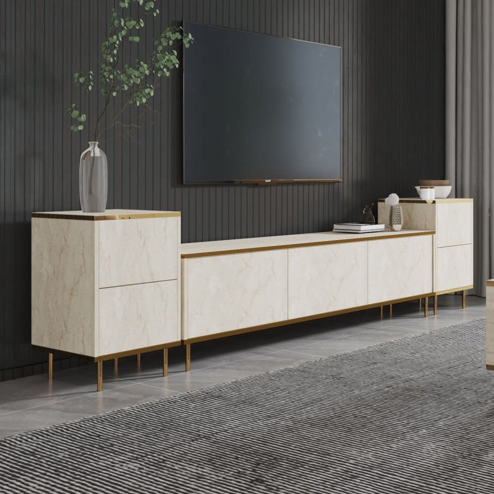 TV skrinka / Obývacia stena Imaj - Travertine