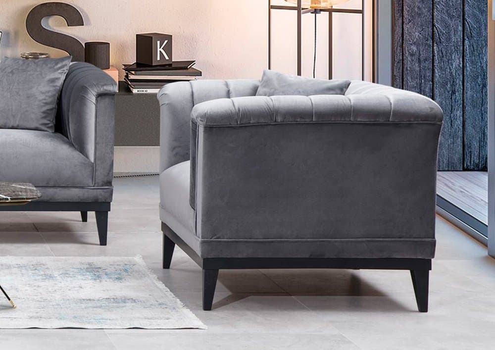 Kreslo ušiak Trendy - Dark Grey