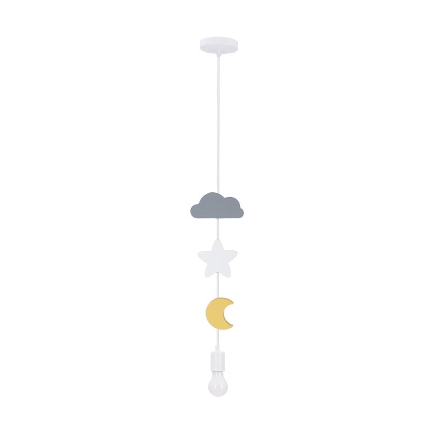 Závesná lampa Moon SC 1x20W E27 iq pre deti, mix farieb