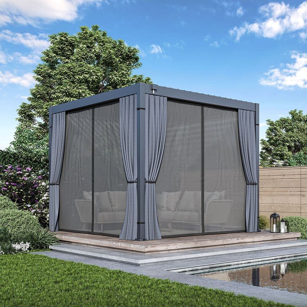 Set závesov a moskytiér pre pergolu ECO 3x3 Rojaplast