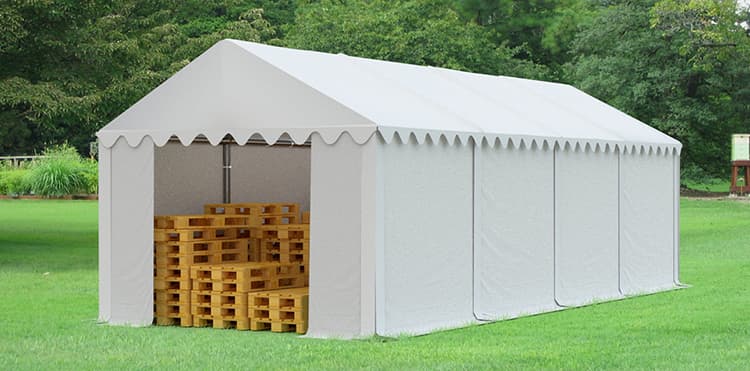 Skladový stan 5x8m sivá KLASIK
