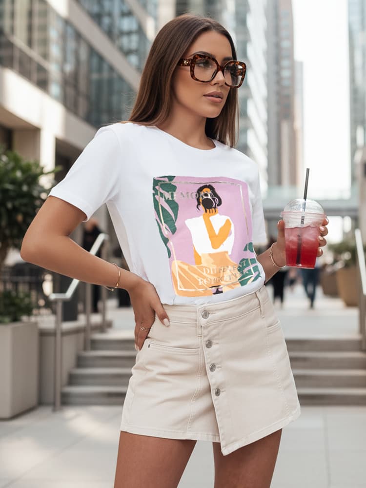 Dámske sukňové šortky SUMERLUXE béžové SY0374