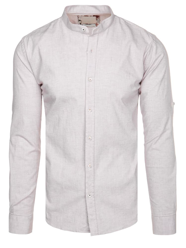 Košeľa pánska casual svetloružová Dstreet DX2647