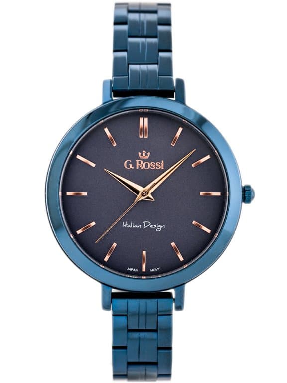 Dámske hodinky G. Rossi 11389B-6F3 (zg787h) blue/violet