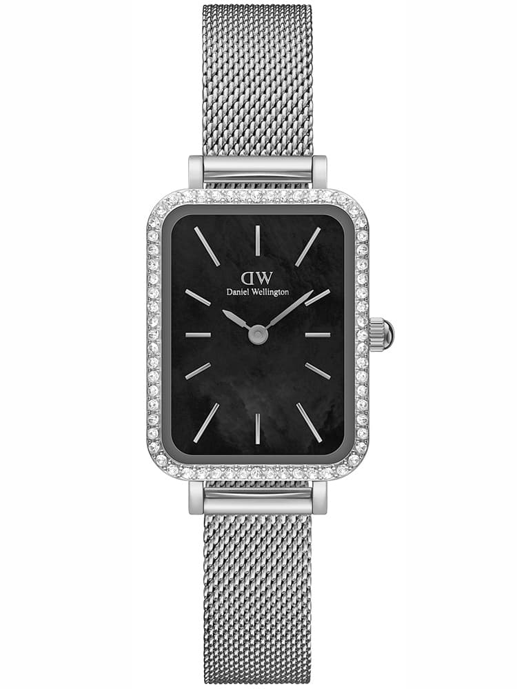 Dámske hodinky Daniel Wellington Quadro Silver Mesh DW00100667 s krabičkou (zw519k)