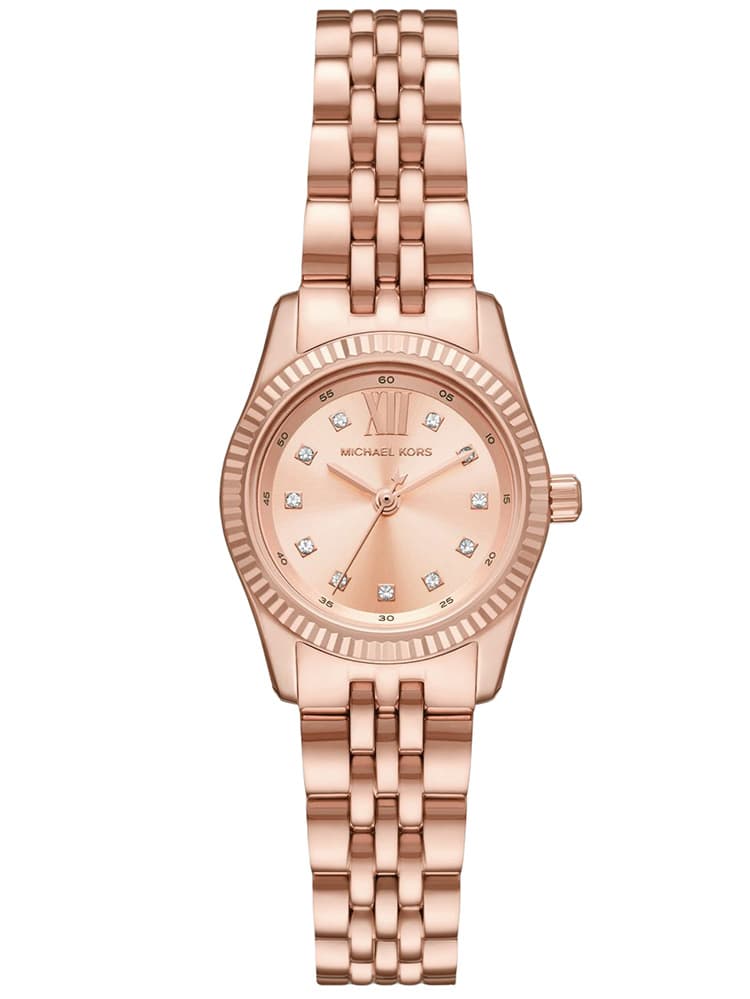 Dámske hodinky Michael Kors MK4739 Lexington Peve Ružovo-zlatá nehrdzavejúca oceľ 26 mm s krabičkou