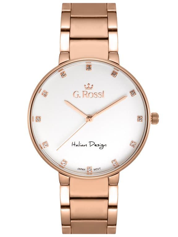 Dámske hodinky G. Rossi 11155B2-3D3 (zg784e) r.gold