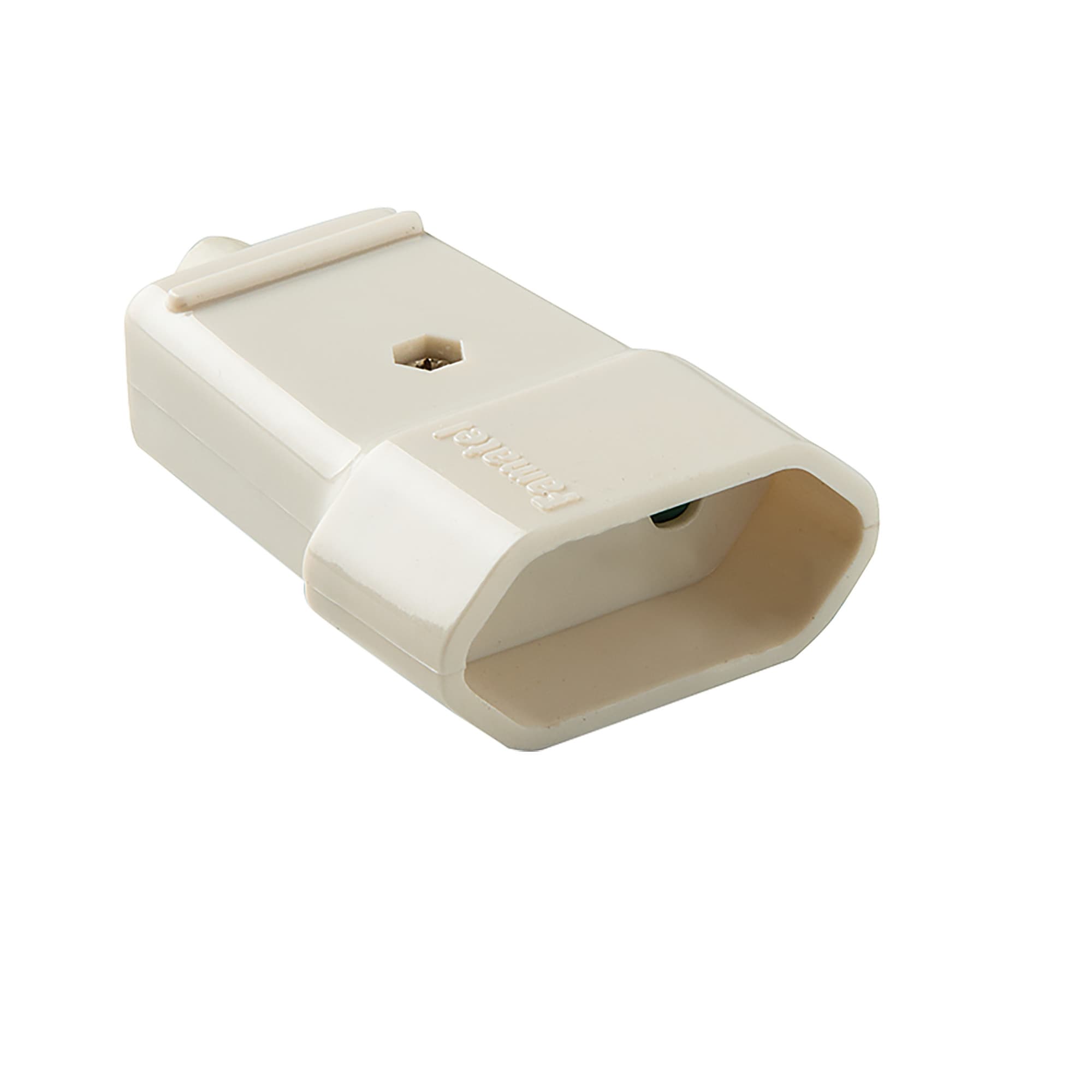 Dismountable flat socket ABS 2P/II, white