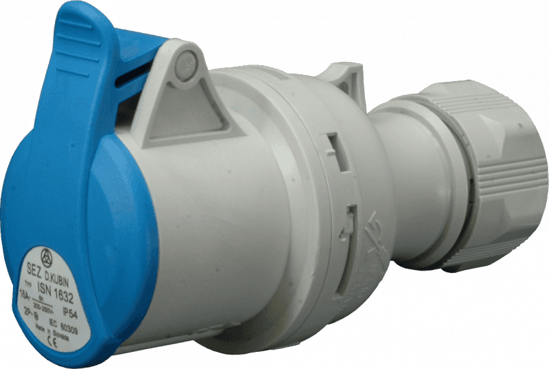 Zásuvka spojovacia 16A/230V/3P IP54 - ISN 1632 (SEZ DK)