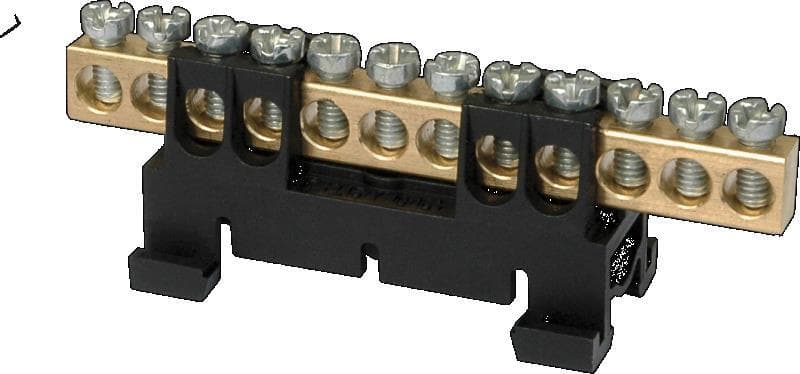 Mostík prepojovací 16mm2, 12-pól. DIN12 (63A/660V) čierna - 12/C (SEZ DK)