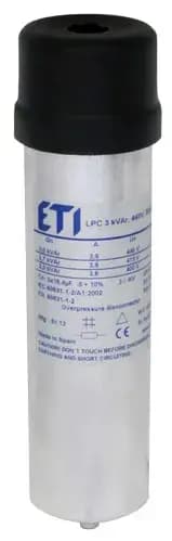 Kompenzačný kondenzátor LPC 3 kVAr, 525V, 50HZ (ETI)