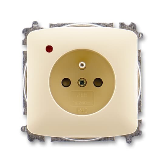 Zásuvka 2P+T/16A/250V prep.ochr. clonky (PS) IP40 slon.kost Tango (ABB)
