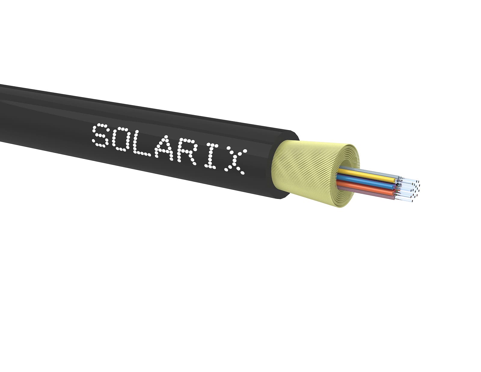 DROP1000 kabel Solarix 16vl 9/125 3,6mm LSOH Eca černý 500m SXKO-DROP-16-OS-LSO