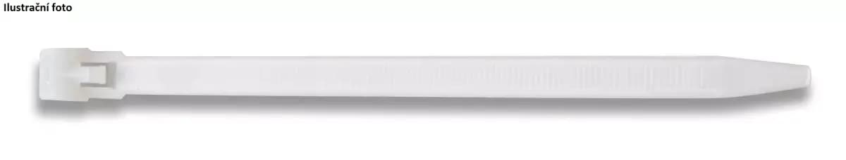 Otevíratelná vázací páska bílá 280 x 7,5 mm (100 ks)
