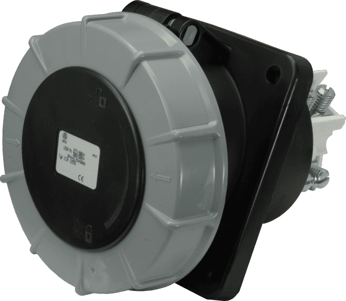 Zásuvka vstavaná 125A/500V/4P IP67 - IEGN 12545 /444-7fe/ (SEZ DK)