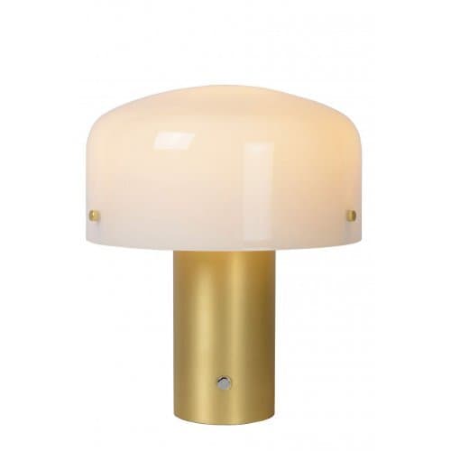 LUCIDE TIMON Table lamp E27/25W 35cm Matt Gold/Opal stolní lampa (Fulgur)