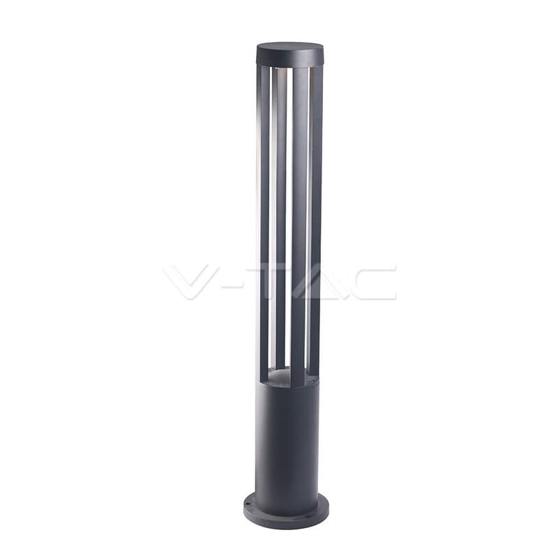 Záhradné LED stĺpikové svietidlo 10W, 3000K, 450lm, 80cm, IP65, čierne VT-820 (V-TAC)
