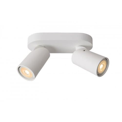 LUCIDE XYRUS - Stropný reflektor - LED Smievateľné - GU10 - 2x5W 3000K - b bod (Fulgur)