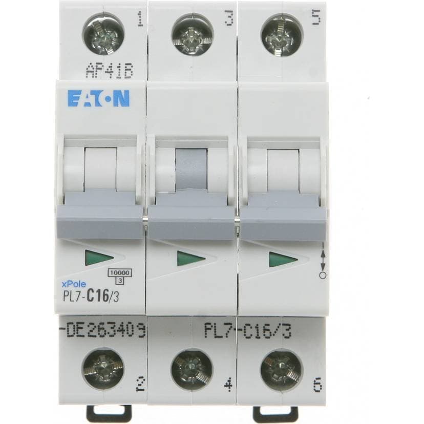 Istič 3-pólový C/16A 10kA Rada:PL7 (Eaton)