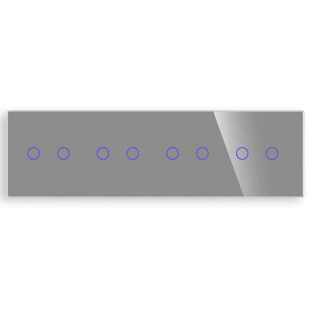 Revolo Touch štvoritý sklenený panel C2/C2/C2/C2-012 - Strieborný