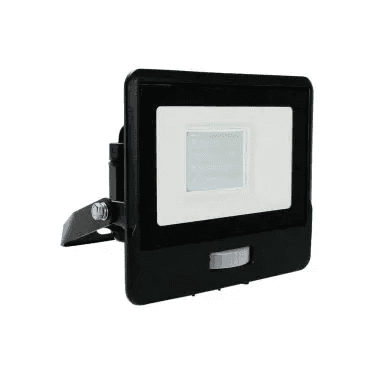 Reflektor LED so senzorom PRO 20W, 6500K, 1470lm, čierny VT-128S (V-TAC)