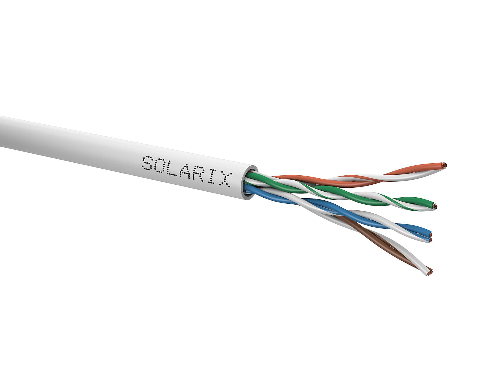 Kábel UTP Cat.5E PVC 1000m/box SXKD-5E-UTP-PVC, drôt (SOLARIX)